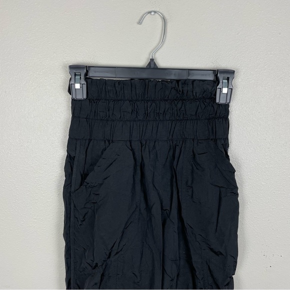Free People Movement The Way Home Joggers Womens XS Black High Waist Nylon - Picture 3 of 8